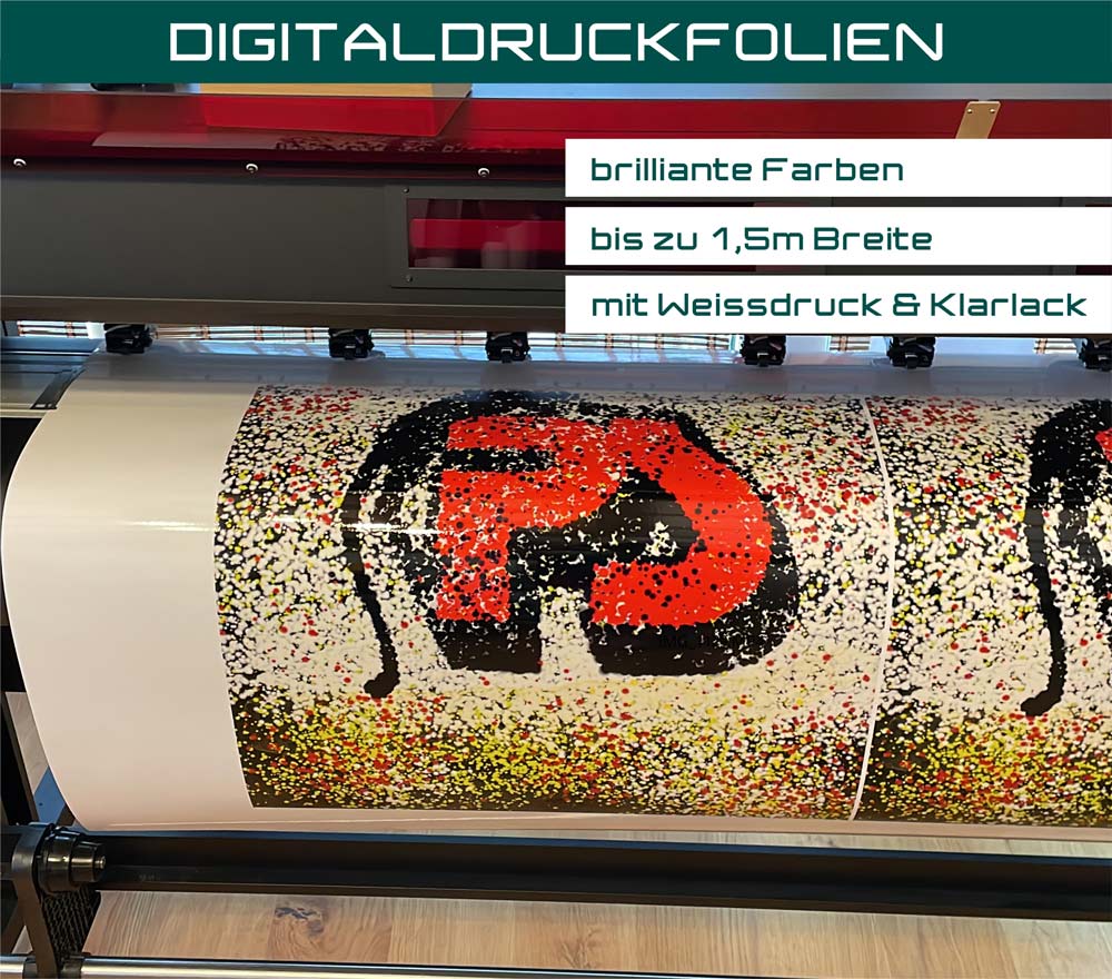 Druckfolie (Sticker Etiketten) Druckfolie (Sticker Etiketten)